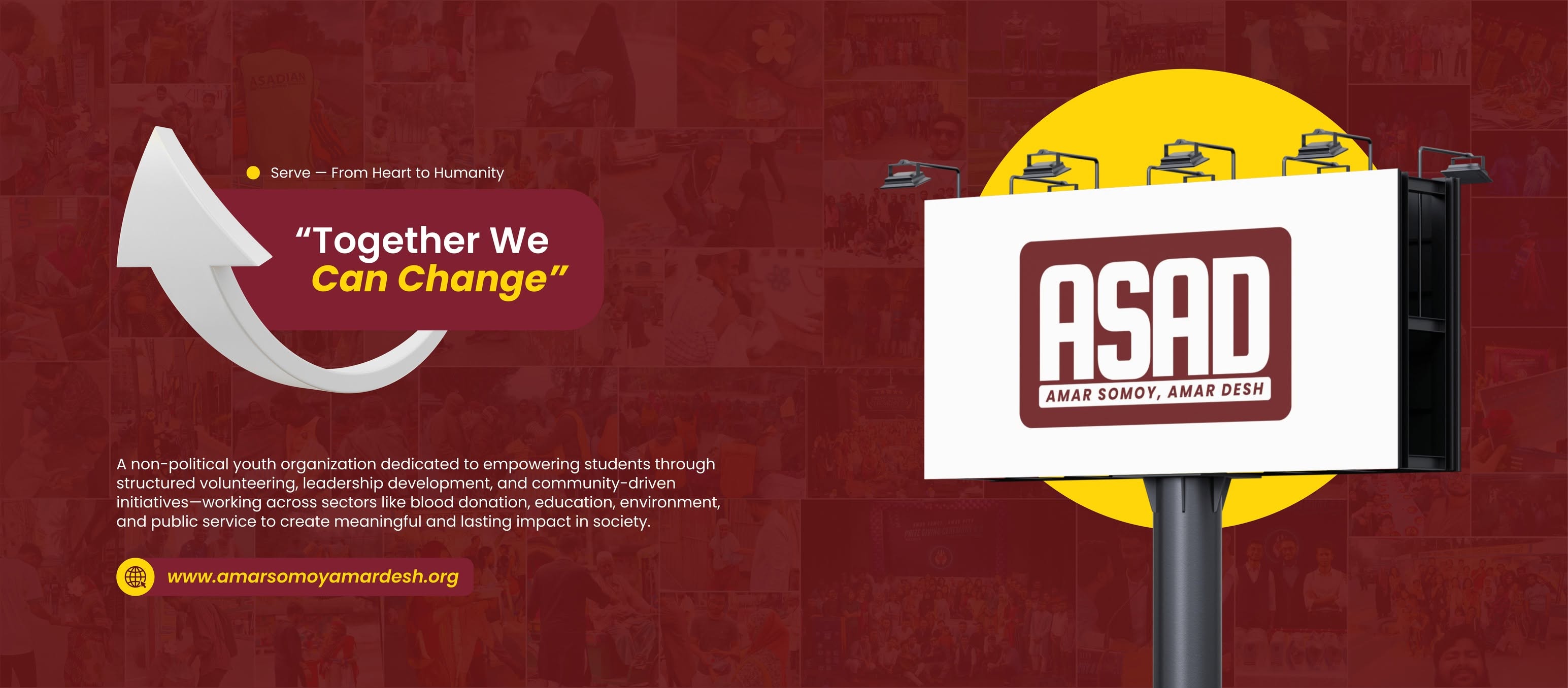 ASAD — Amar Somoy, Amar Desh. Together We Can Change.